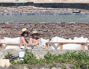 Vanessa Hudgens & Stella Hudgens - Sunbathing on vacation at a resort in Mexico January 6, 2017