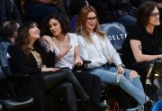 Vanessa Hudgens Stella Hudgens & Ashley Tisdale - At the Lakers - Pistons Game in Los Angeles 1/15/2017
