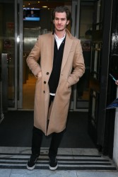 Andrew Garfield leaving BBC Radio Two studios in London - 20/01/17