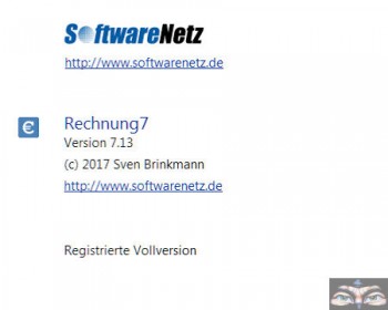 Softwarenetz Rechnung 7 V713 2017 Allgemeine Software