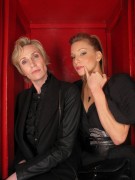 Джейн Линч, Хизер Моррис (Jane Lynch, Heather Morris) pose in the photo booth at Fox's GLEE Spring Premiere Soirée held at Bar Marmont on April 12, 2010 in Los Angeles, California (5xHQ) C90803527898990