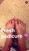 Chanel west coast bare feet