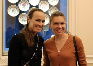 Martina Hingis & Simona Halep - participants in the WTA St. Petersburg Ladies Trophy 2017 at the Faberge Museum in St. Petersburg, 31 January 2017