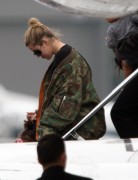 Khloe and Kim Kardashian - Arriving in Los Angeles via a Private Jet on 2/3/17