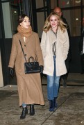 Cara Santana and Becca Tobin exit The Blond Club at the Howard Hotel in New York City (February 11, 2017)