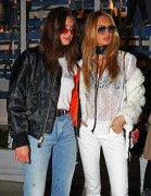 Taylor Hill and Romee Strijd leaving the Ralph Lauren AW17 Fashion Show, New York 15.02.2017