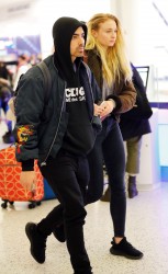 Sophie Turner & Joe Jonas- Arriving in NYC - March 06, 2017