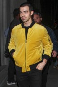 Joe Jonas wears a yellow jacket as he leaves Craig's restaurant after having dinner in West Hollywood. 14 Mar 2017