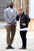 James Corden & LeBron James - On the set of 'The Late Late Show with James Corden' in Los Angeles - March 20, 2017