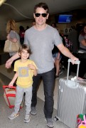 Jeff Gordon - Seen with his family at the LAX airport in Los Angeles - March 20, 2017
