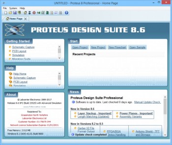 Proteus 8 Professional 8.6 SP2 Build 23525 (EN)
