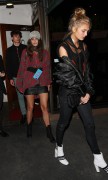 Taylor Hill & Romee Strijd - Dine at Italian restaurant Madeo in West Hollywood, California March 26, 2017