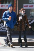 Emma Roberts and Evan Peters walked around Soho (March 29, 2017)